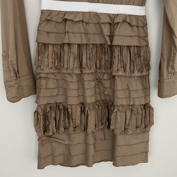 BCBG khaki cotton dress - Picture 4 of 8